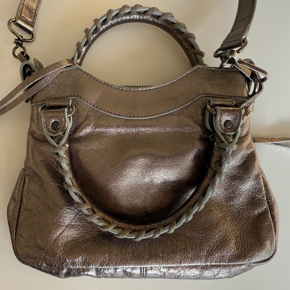 ‼️SOLD‼️ BALENCIAGA 2004 Metallic Pewter Mini Classique Bag - Picture 2 of 9